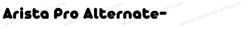 Arista Pro Alternate字体转换